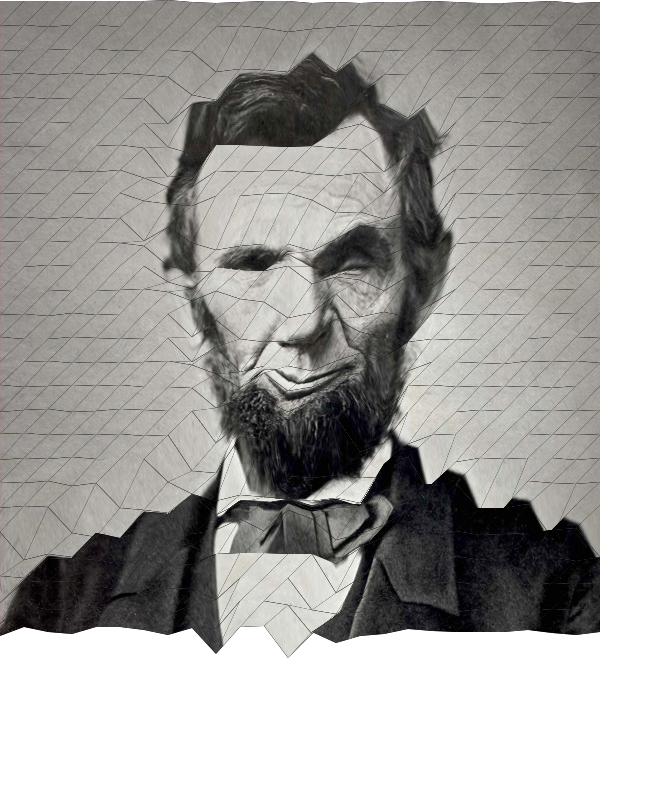 manipulated image of president lincoln